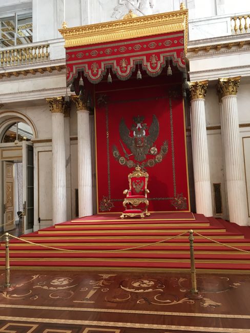The throne room in the Winter Palace.