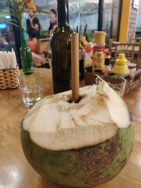 Frische Kokosnuss