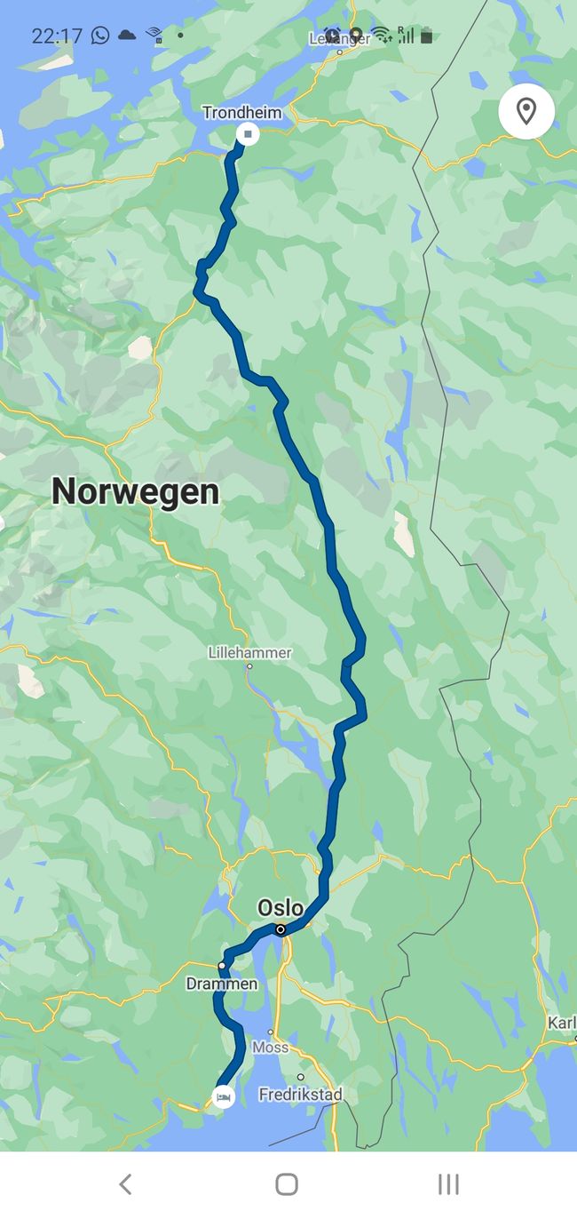 Trondheim-Ku famba hi le gondzweni