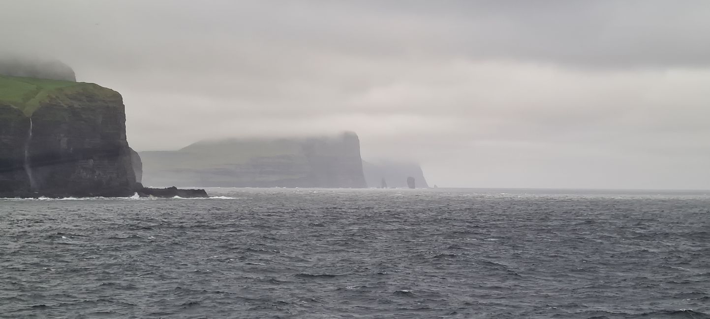 Passing through the Faroe Islands