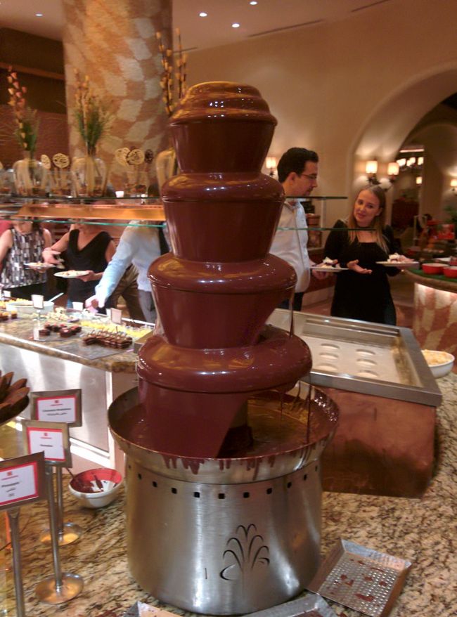 The chocolate fountain - yummy