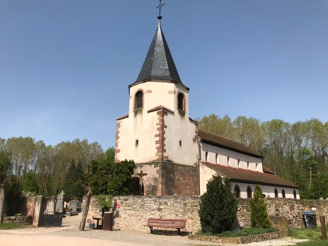 „Dompeter“ in Avolsheim, die älteste Landkirche im Elsass 