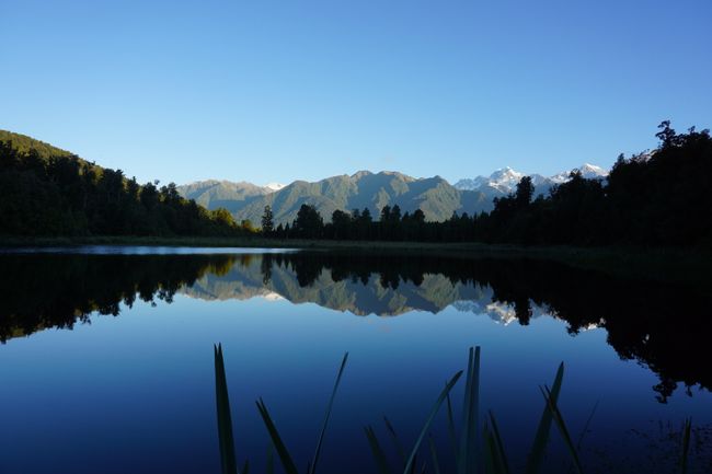 Lake Matheson in almost perfect weather conditions 