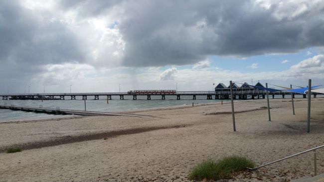 Busselton Jetty with train