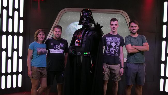 Disneyland - with Darth Vader