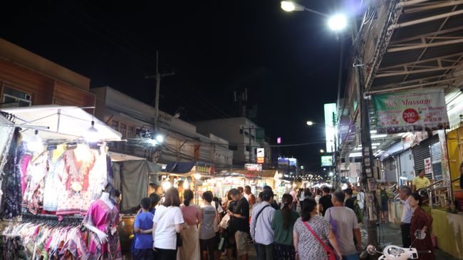 The night market.