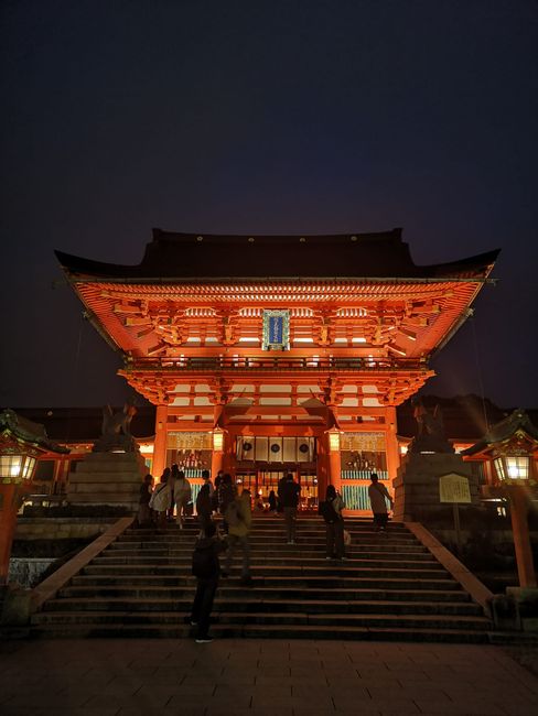 Fushimi Inari Shrine by night