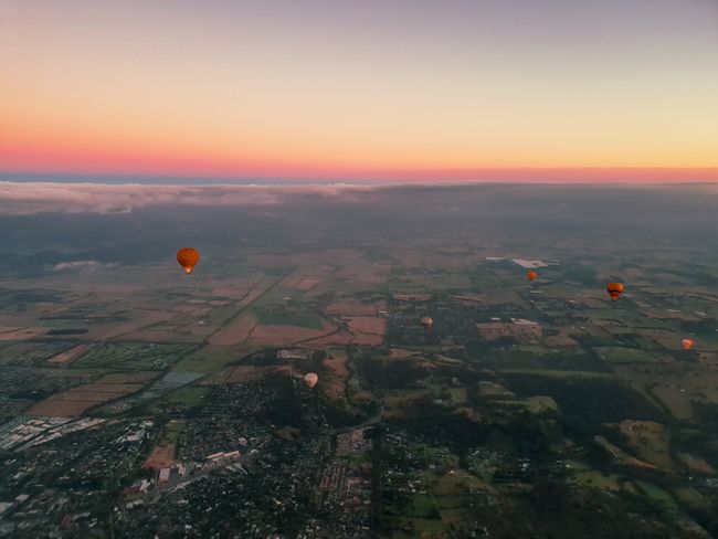 Hot Air Balloon Flight über Yarra Valley