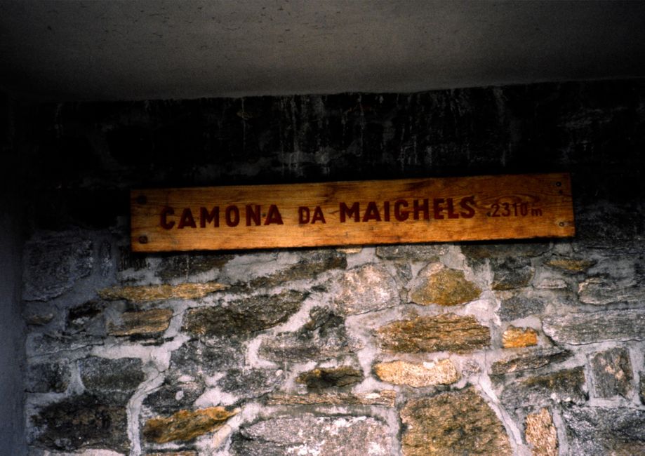 Disentis -> Maighels Hütte anno 1990