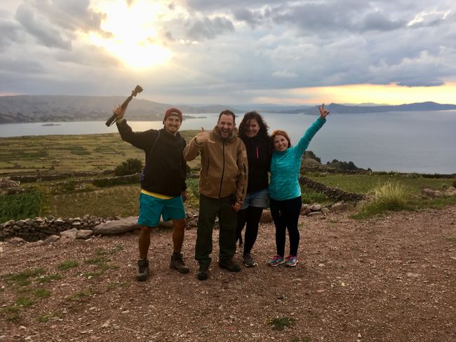 The Amantaní crew, Lake Titicaca