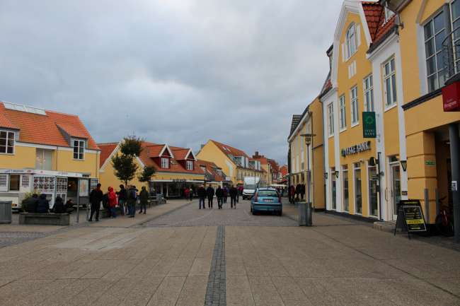 Pedestrian zone in Skagen