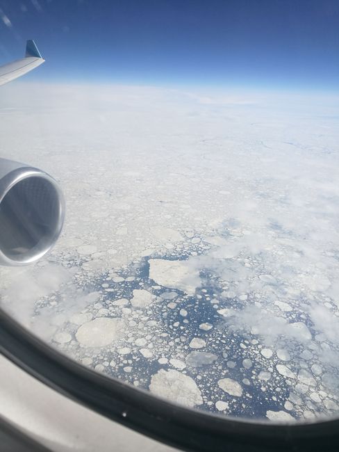 Pack ice from above