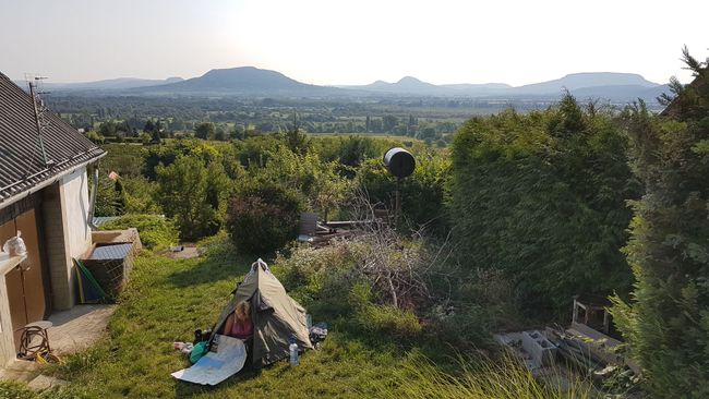 One night of test camping with a view