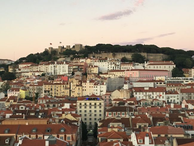 On Top of Santa Justa Lift, Lisbon