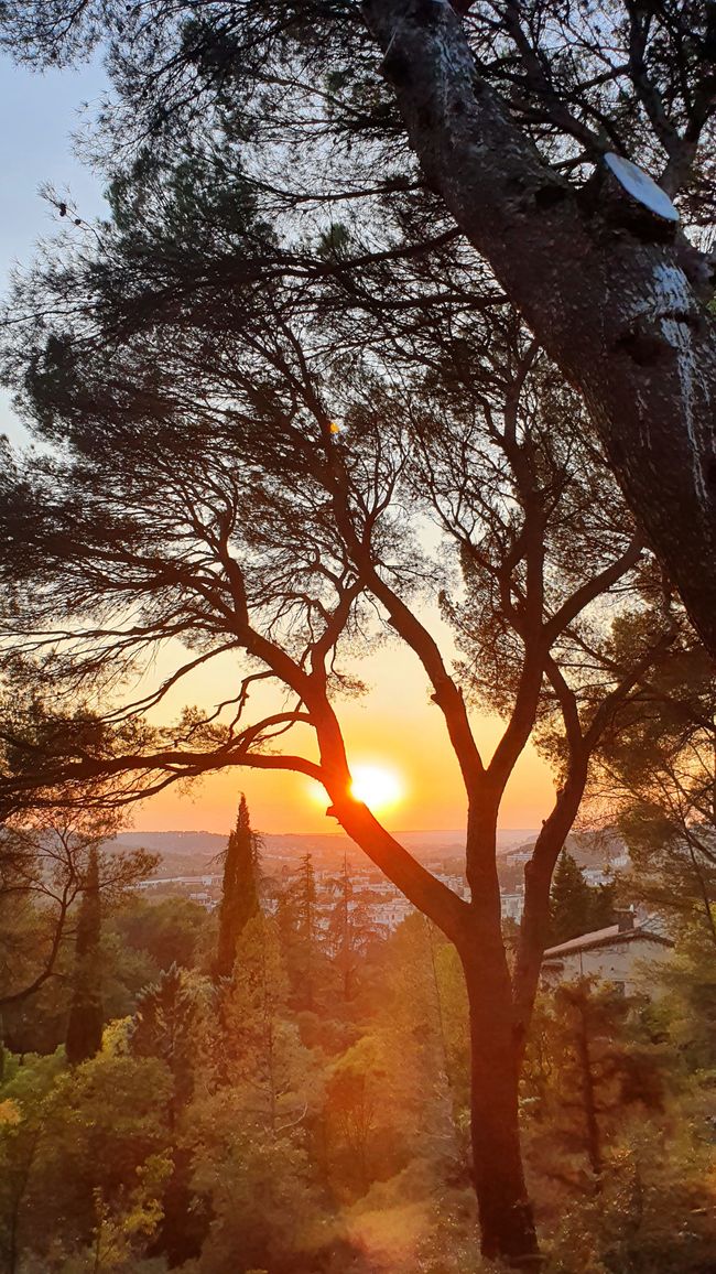 Aix-En-Provence & seine berühmte Abend-Stimmung von unserem Campingplatz aus
