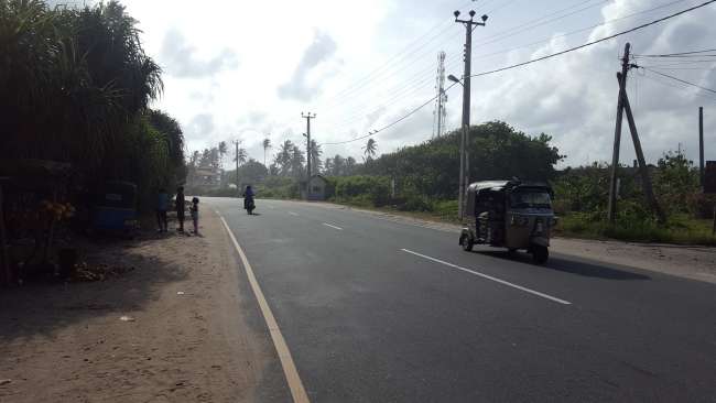 die Straßen im Süden Sri Lankas 