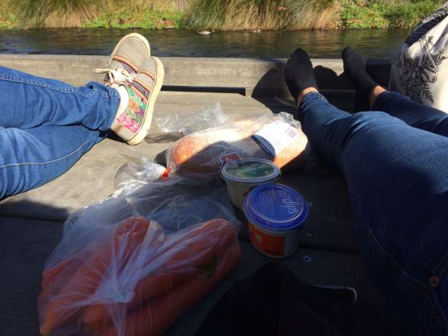 Picknick am Fluss
