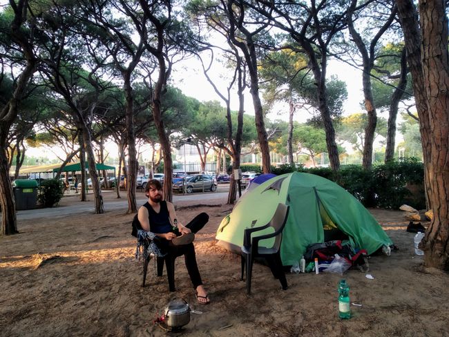 Campingplatz bei Barcelona