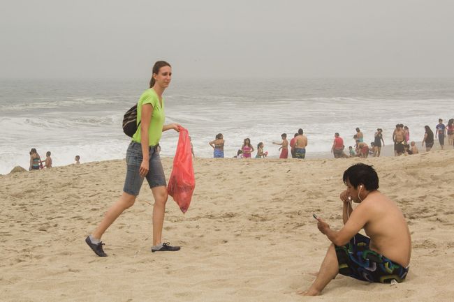 Limpieza de playas - Überall Plastik!
