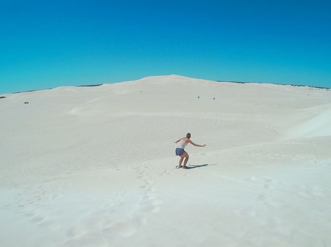Lancelin Sand Dunes - Sandboarding