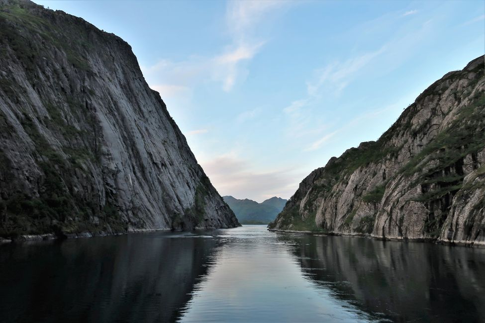 Ausfahrt aus dem Trollfjord.