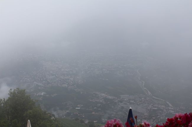 Merano and the mountains have disappeared