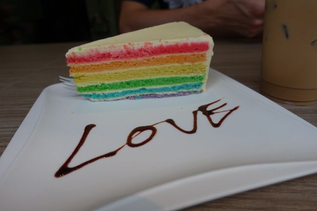 the rainbow cake