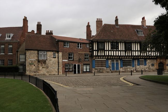 Romantic square behind the minster