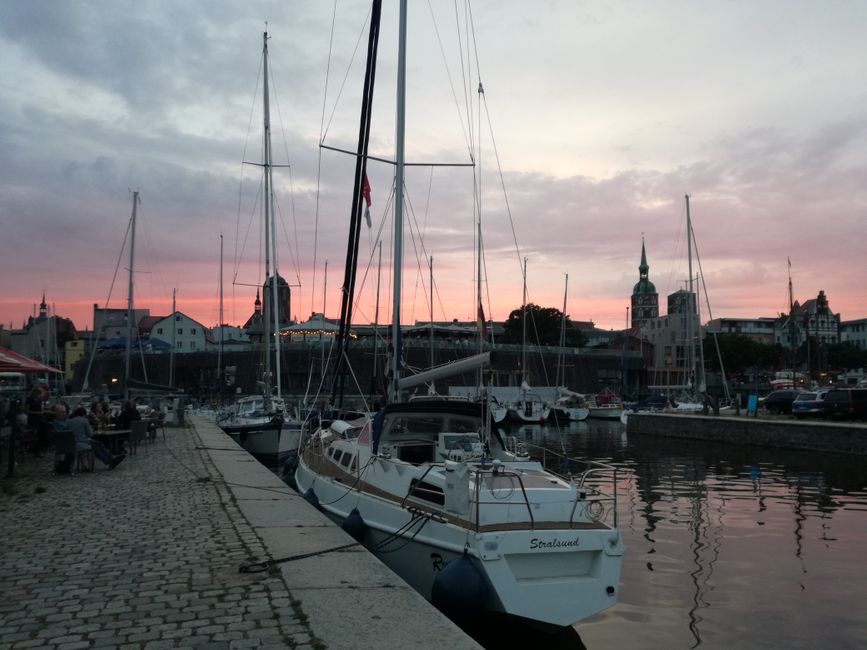Romantische Stimmung am Hafen