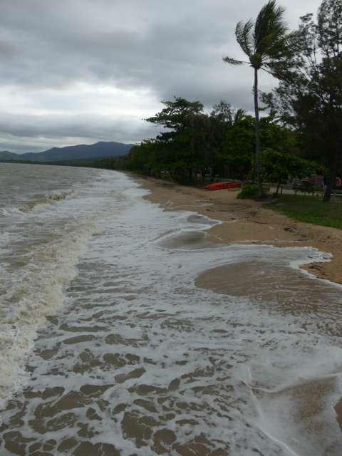 Stormy sea in Palm Cove