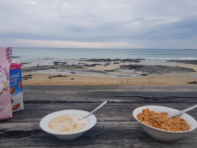 Breakfast on the beach