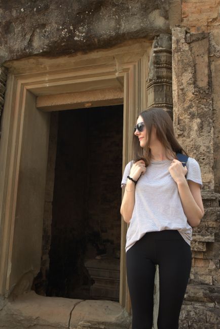 Vanessa takes a look around in Pre Rup.