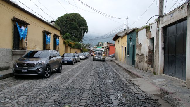 in the streets of Antigua