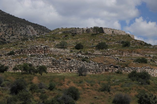 A view of Mycenae from the road