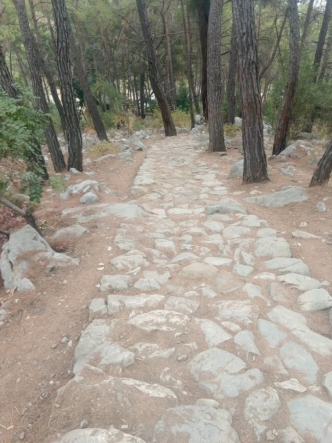 A marble path