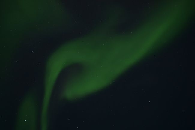 And in the evening, the Northern Lights appeared.