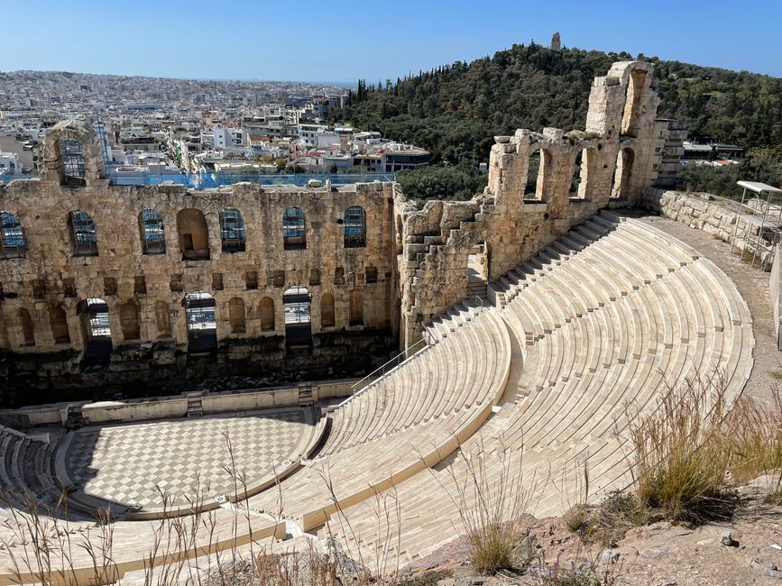 The Dionysus Theatre at the foot of the Acropolis