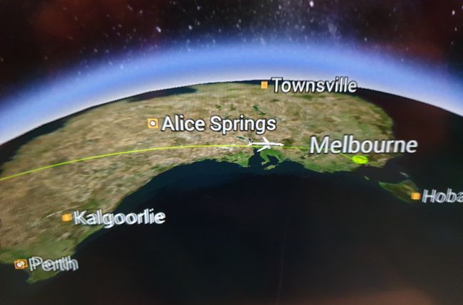 The destination Melbourne is almost reached