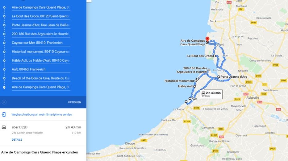 Route of our trip