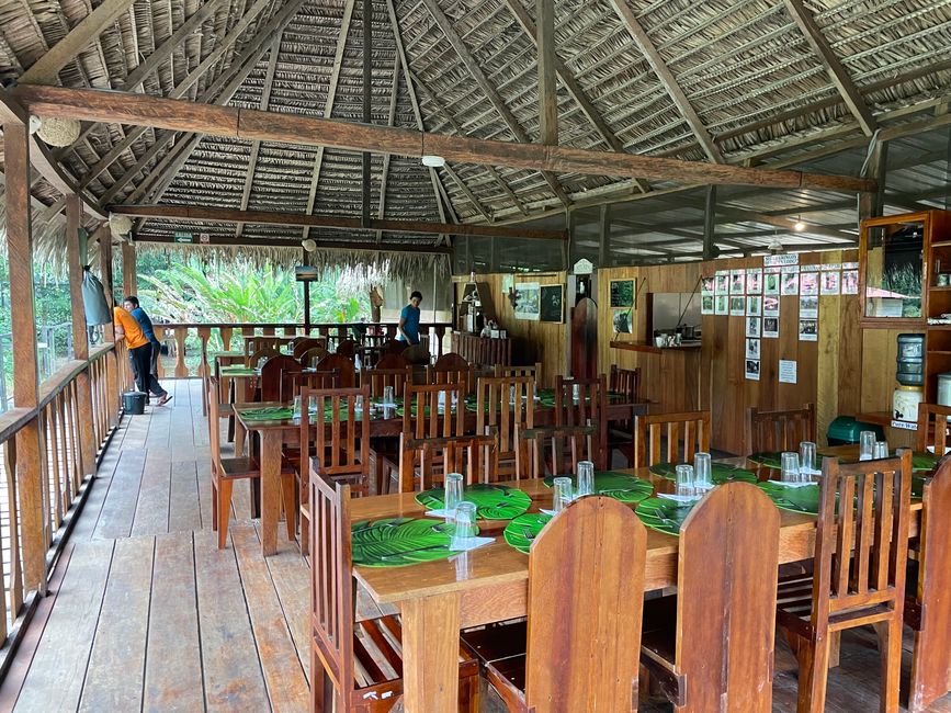 Gemeinschaftsbereich in der Tucan Lodge
