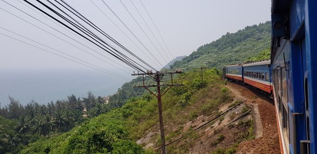 Train ride from Danang to Dong Hoi