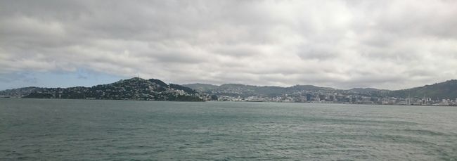 The ferry has departed - one last view of Wellington