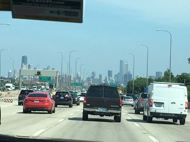 Anfahrt auf Chicago 