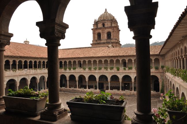 This cloister is built above the main temple of the Incas