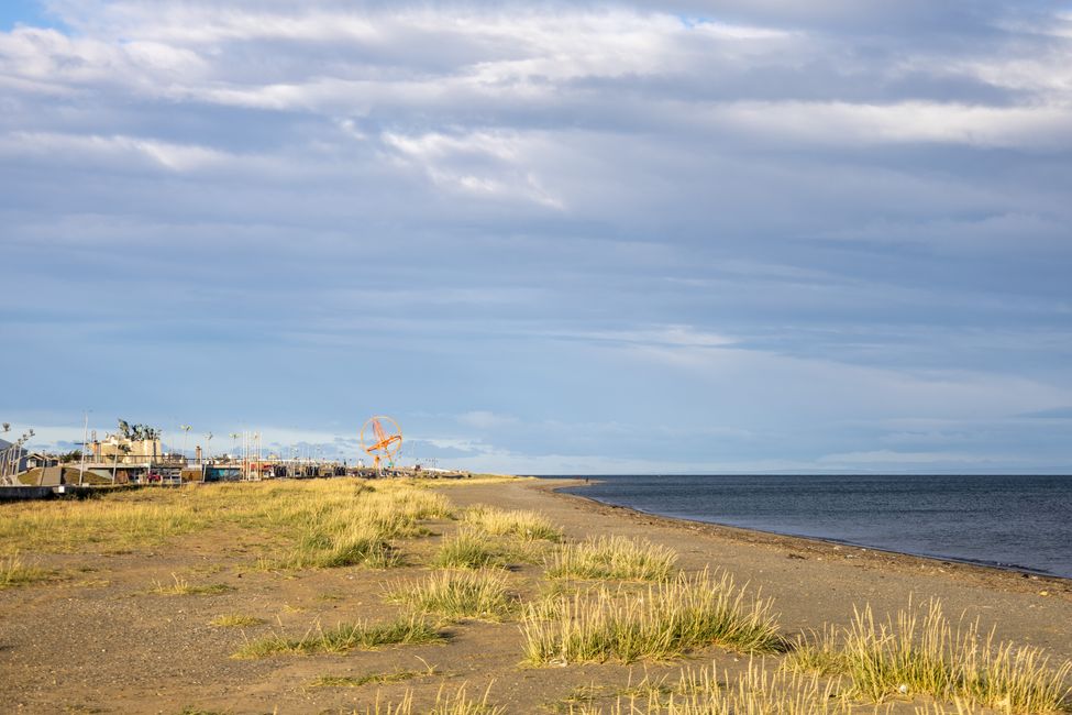 Punta Arenas beach, which is rarely used for swimming