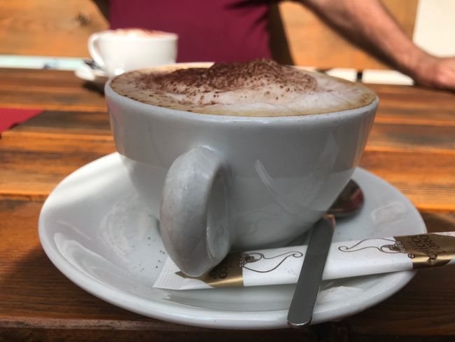 Cappuccino in Andermatt