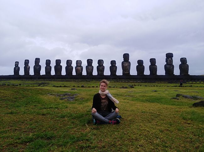 Tongariki- der Fotospot mit 15 "Moai"
