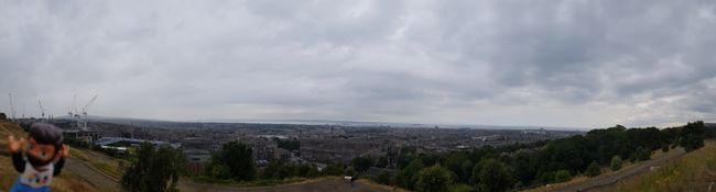 View from Calton Hill towards the north, shortly before the rain