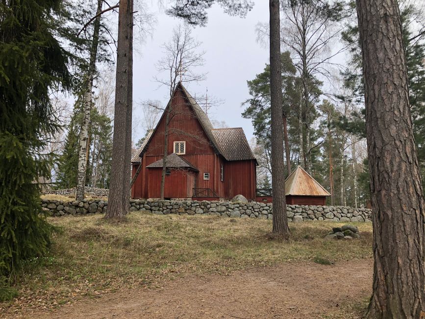 Traditionelles finnisches Haus