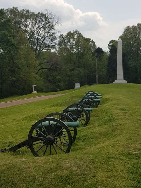 Union's position in the Military Park